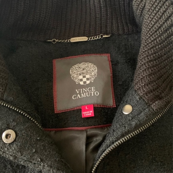 Vince Camuto - Winter Jacket with Leather Sleeves - Picture 3 of 3